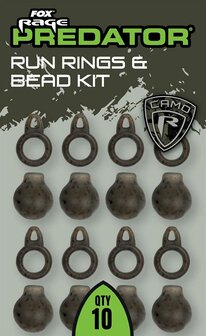 Fox Rage Predator Camo Run Rings &amp; Bead Kit