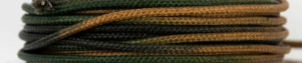 Camo Woven Leadcore Leader - 50LB Camotex Edges Fox