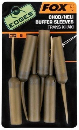 Chod/Heli Buffer Sleeves Trans Khaki X6 Edges Fox